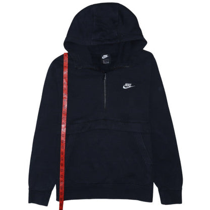 Nike Men's Black L 1/2 Zip Pullover Hoodie Sweatshirt