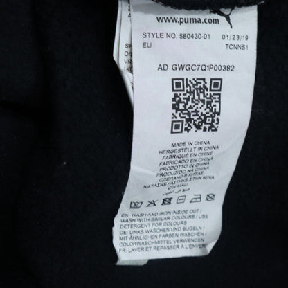 Puma Men's Black Pullover Hoodie M Graphic Sports Fleece
