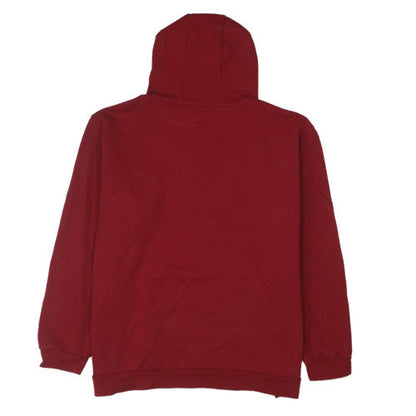 Adidas Men's Red 2XL Pullover Hoodie with Logo and Pocket