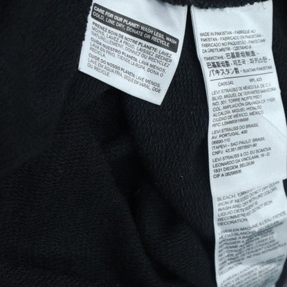 Levi's Womens Black XS Pullover Hoodie with Logo Print