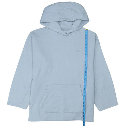 Adidas Womens Blue Pullover Hoodie Size UK 16 Cotton Blend Casual