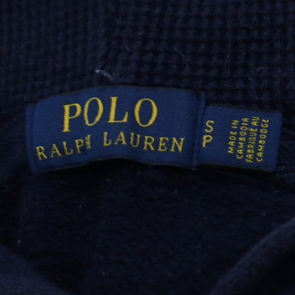 Ralph Lauren Men's Blue Full Zip Hoodie Small Logo Fleece Sweatshirt