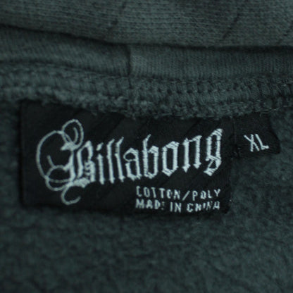 Billabong Men’s Grey Full Zip Hoodie XL Regular Fit Graphic