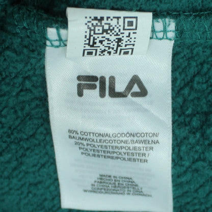 FILA Men's Green & Purple 1/4 Zip Retro Sweatshirt Size S