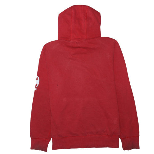 Champion Men's Red XL Pullover Hoodie with Logo Sleeve & Kangaroo Pocket