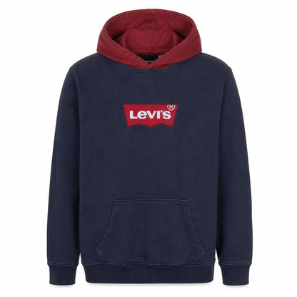 Levi's Men Blue 2XL Pullover Hoodie with Logo Graphic
