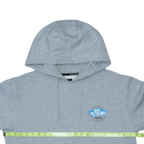 Vans Mens Grey Pullover Hoodie Medium Skateboarding Graphic Logo