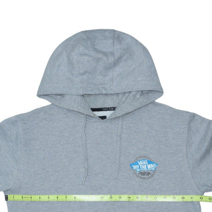 Vans Mens Grey Pullover Hoodie Medium Skateboarding Graphic Logo