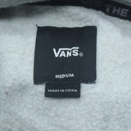 Vans Mens Grey Pullover Hoodie Medium Skateboarding Graphic Logo