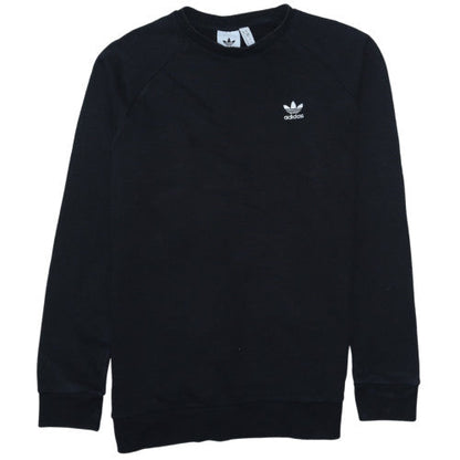 Adidas Mens Black Medium Crew Neck Pullover Sweatshirt