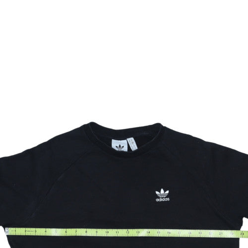 Adidas Mens Black Medium Crew Neck Pullover Sweatshirt