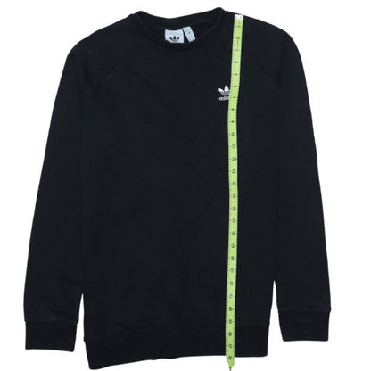 Adidas Mens Black Medium Crew Neck Pullover Sweatshirt