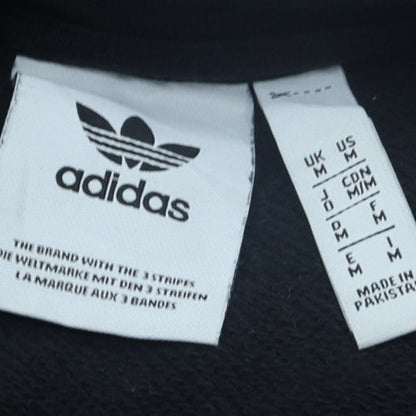 Adidas Mens Black Medium Crew Neck Pullover Sweatshirt