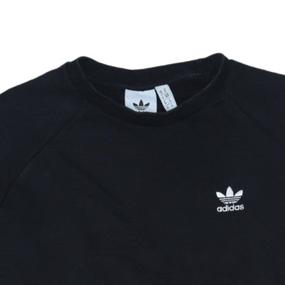Adidas Mens Black Medium Crew Neck Pullover Sweatshirt