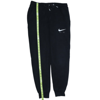 Nike Men's Black Air Logo Joggers Size S Regular Fit Fleece