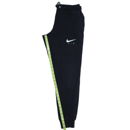 Nike Men's Black Air Logo Joggers Size S Regular Fit Fleece