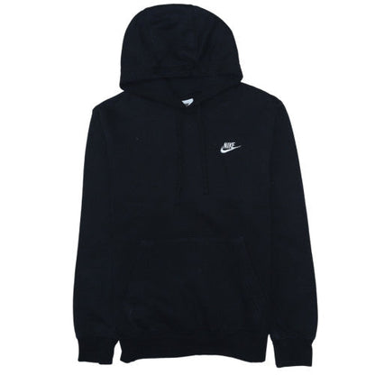 Nike Men's Black Small Pullover Hoodie Fleece Logo Sweatshirt