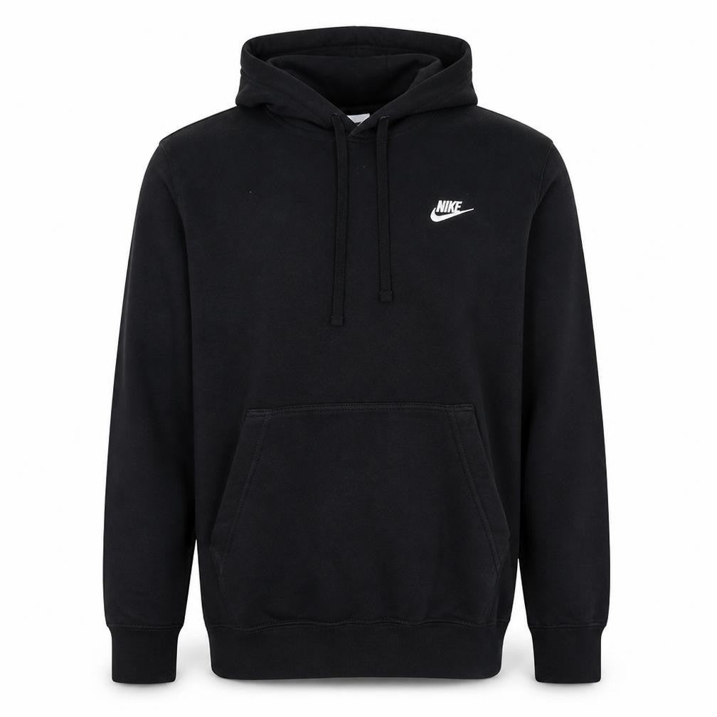 Nike Men's Black Small Pullover Hoodie Fleece Logo Sweatshirt