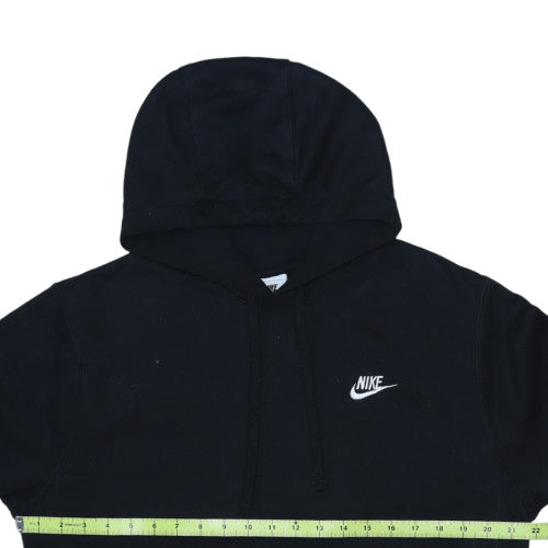 Nike Men's Black Small Pullover Hoodie Fleece Logo Sweatshirt