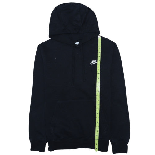 Nike Men's Black Small Pullover Hoodie Fleece Logo Sweatshirt