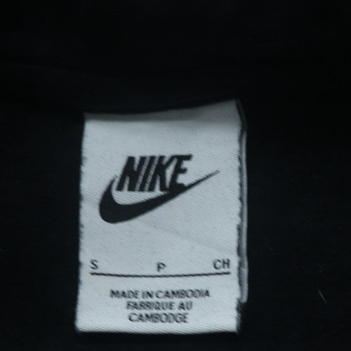 Nike Men's Black Small Pullover Hoodie Fleece Logo Sweatshirt