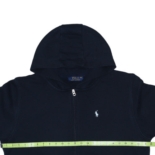 Ralph Lauren Men's Blue Full Zip Hoodie 2XL Cotton