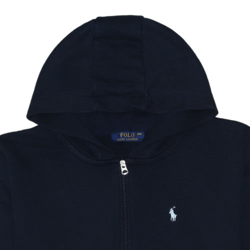 Ralph Lauren Men's Blue Full Zip Hoodie 2XL Cotton