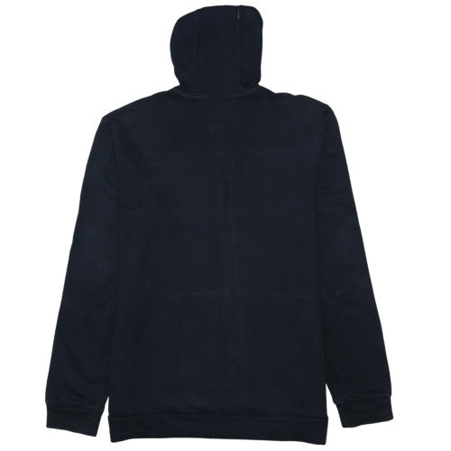 Adidas Mens Black & White Full Zip Hoodie Size L Hooded Sweatshirt