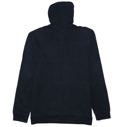 Adidas Mens Black & White Full Zip Hoodie Size L Hooded Sweatshirt