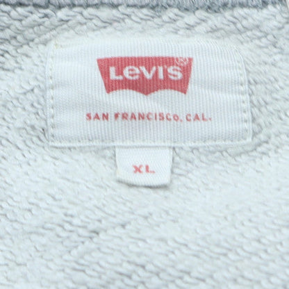 Levi's Men's Grey XL Crew Neck Pullover Graphic Sweatshirt