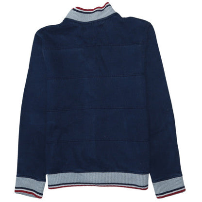 Tommy Hilfiger Men Blue Varsity Jacket Size L Cotton Blend