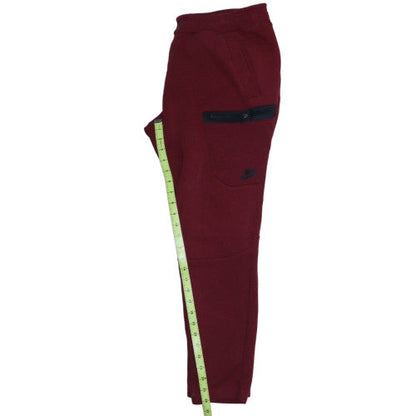 Nike Men’s Red Jogger Trousers M Regular Fit Cotton Blend