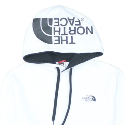 The North Face Men's White Pullover Hoodie Size M Logo Outdoor Fleece