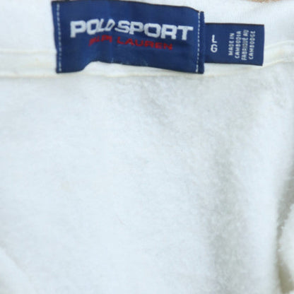 Ralph Lauren Polo Sport Men's White 1/4 Zip Sweatshirt L