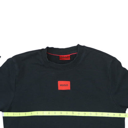 Hugo Boss Men's Black Crew Neck Logo Sweatshirt Size M