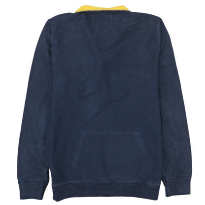Tommy Hilfiger Men’s Blue Henley Sweatshirt M Vintage Fit