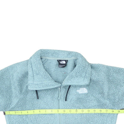 The North Face Women Blue Fleece Full Zip Jacket Size M
