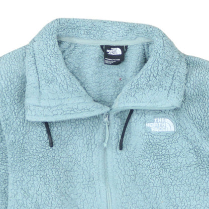 The North Face Women Blue Fleece Full Zip Jacket Size M