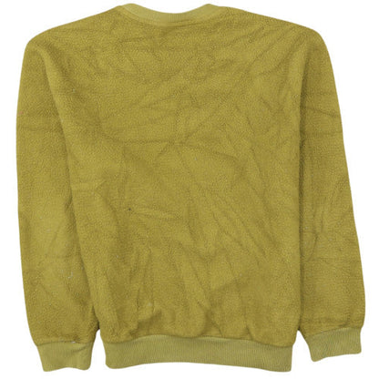 Puma Men's Yellow Fleece Crew Neck Pullover Sweatshirt Size S