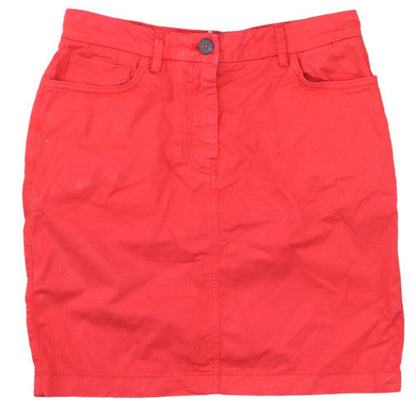 Tommy Hilfiger Women Red Cotton Short Skirt Size 8