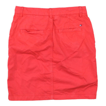Tommy Hilfiger Women Red Cotton Short Skirt Size 8