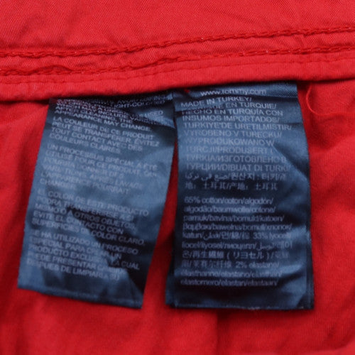 Tommy Hilfiger Women Red Cotton Short Skirt Size 8