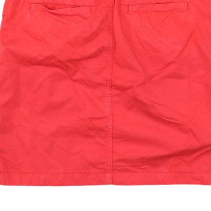 Tommy Hilfiger Women Red Cotton Short Skirt Size 8