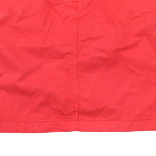 Tommy Hilfiger Women Red Cotton Short Skirt Size 8