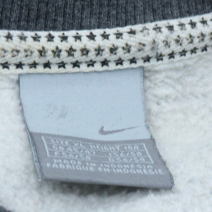 Nike Men's Grey Air Logo Crew Neck Fleece Sweatshirt Size L