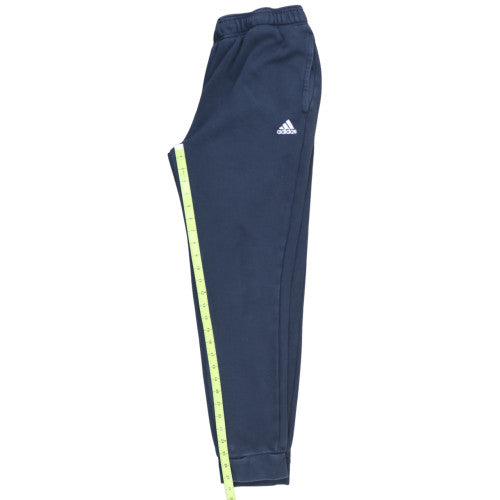 adidas Men Blue 3XL Fleece Sweatpants Jogger Trousers