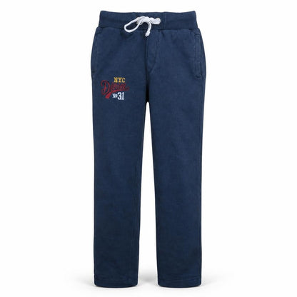 Diesel Men's Blue Sweatpants L Regular Fit Embroidered Logo
