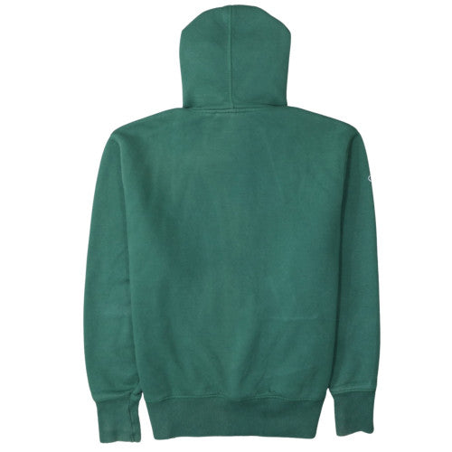 Champion Men's Green Pullover Hoodie M Fleece Graphic Sportswear