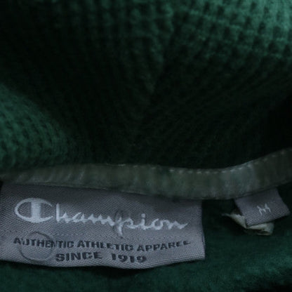 Champion Men's Green Pullover Hoodie M Fleece Graphic Sportswear
