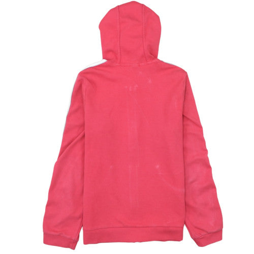 Adidas Womens Red Full Zip Hoodie Size 16 Hooded Sweatshirt